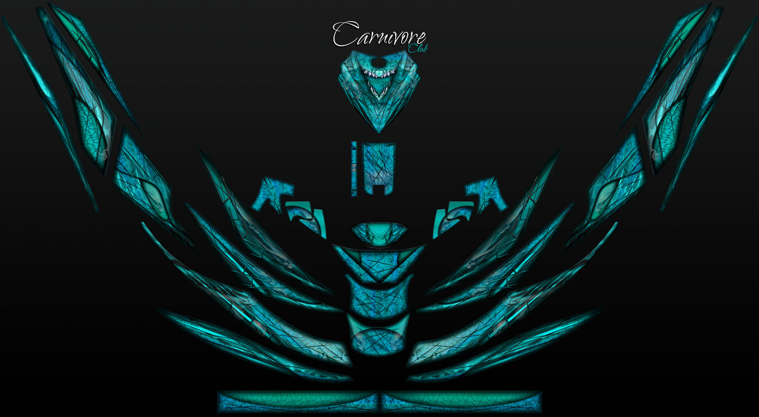 Fatal Distraction blue wrap for sea-doo GTX pwc